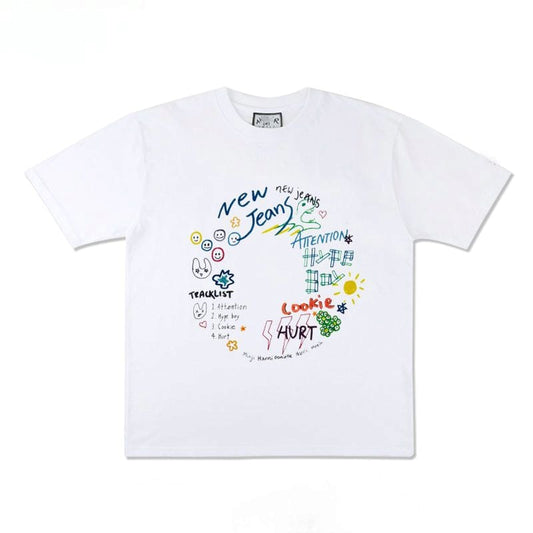 NEWJEANS T-SHIRT 100% COTTON