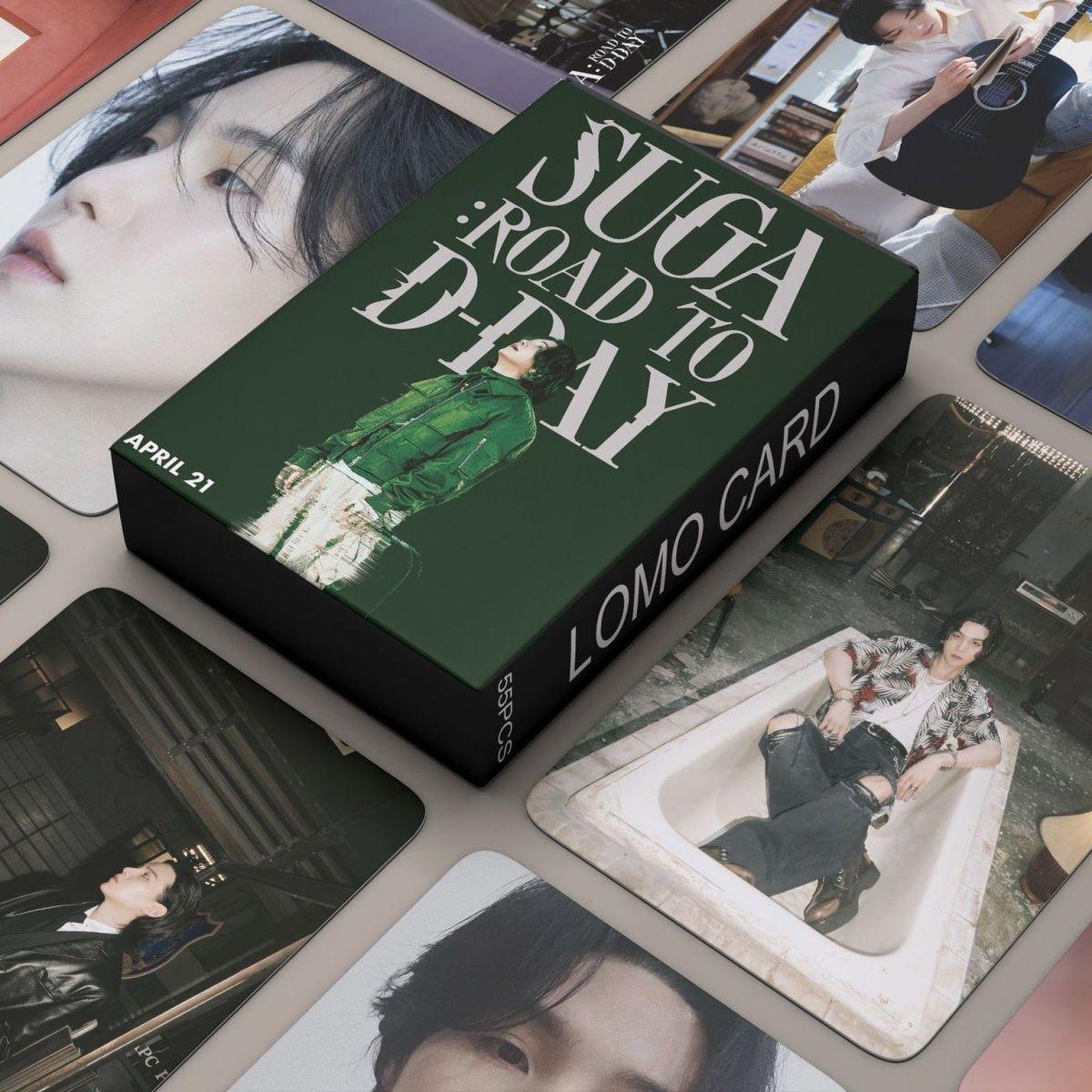 PHOTOCARDS SUGA ROAD TO D'DAY 55 PCS