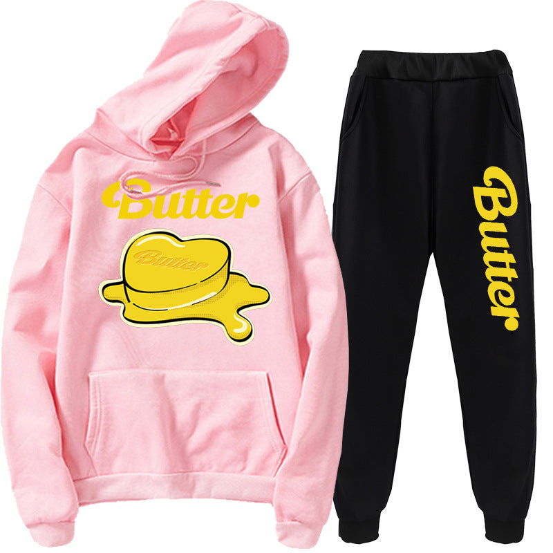 BTS BUTTER HOODIE AND PANTS SET