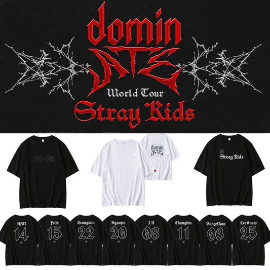 STRAY KIDS MERCH DominATE TOUR SHIRTS 100% COTTON