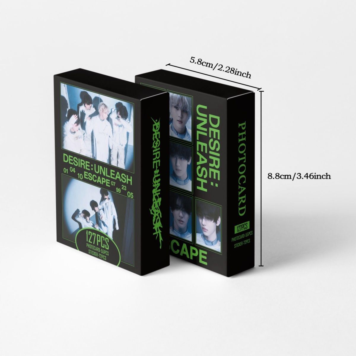 PHOTOCARDS ENHYPEN DESIRE UNLEASH 127 PCS (55 Photocards + 72 Stickers)
