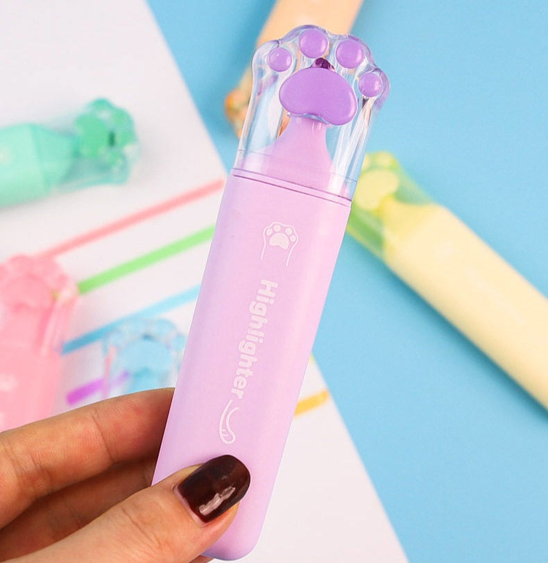 6 COLOR HIGHLIGHTER BRUSHES SET