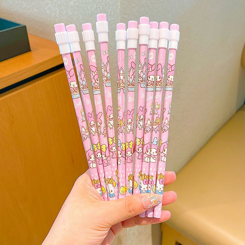 SET OF 12 HELLO KITTY PENCILS