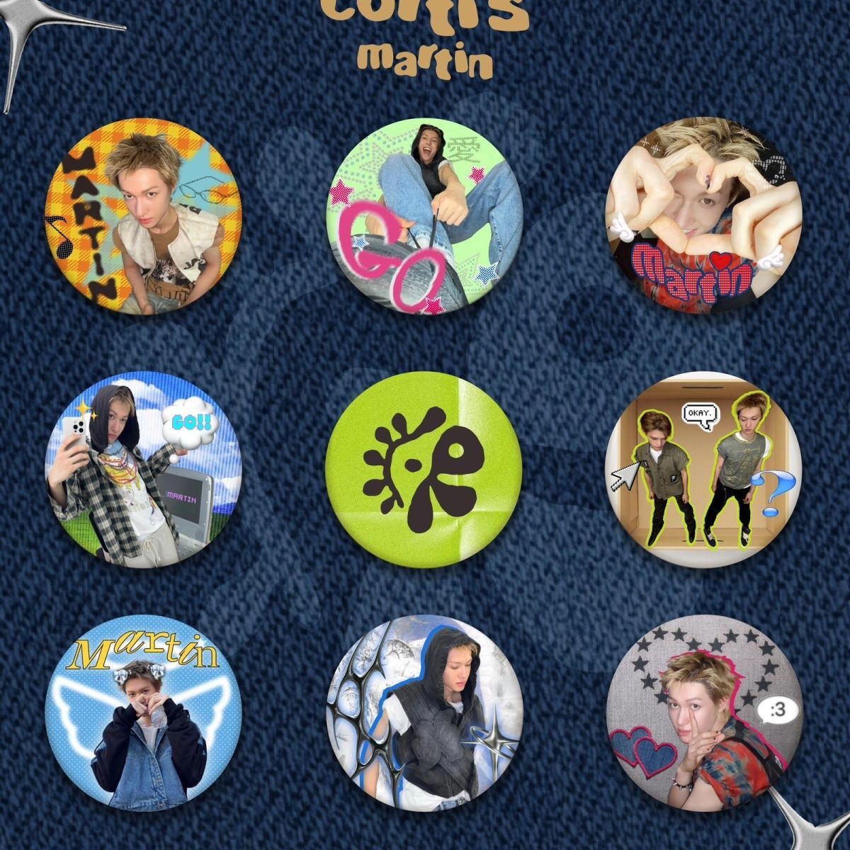 CORTIS MARTIN BOTTONS 9 UNITS