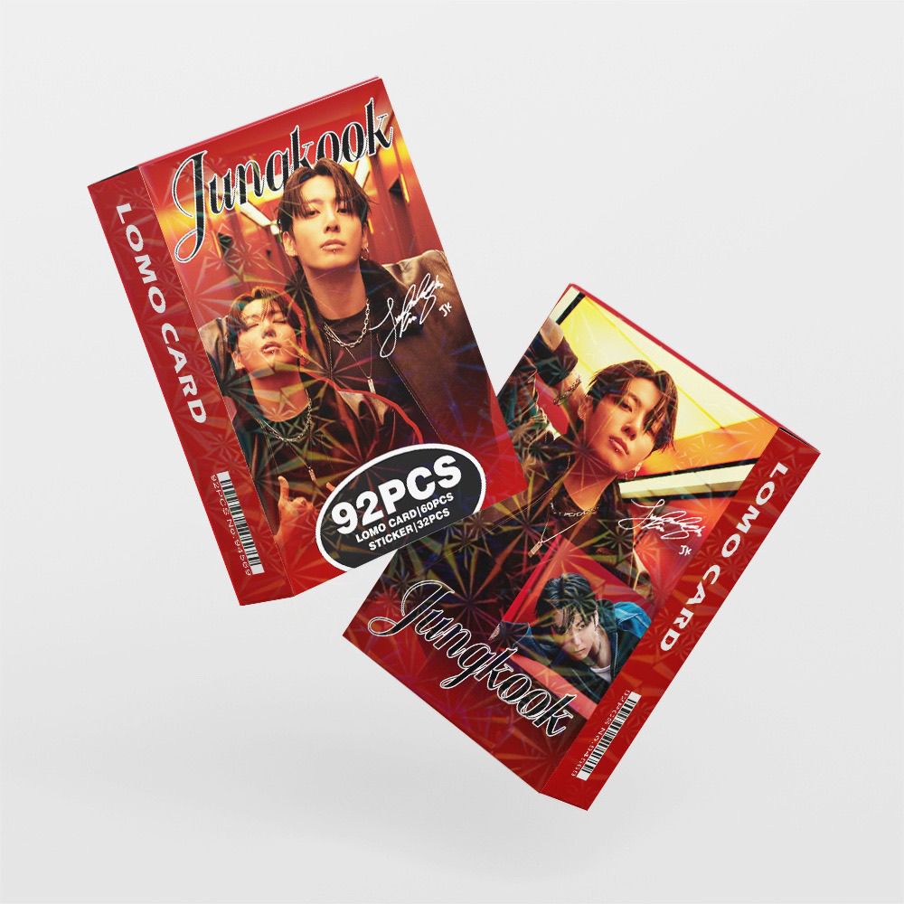 JUNGKOOK PHOTOCARDS 92 PCS (60 PHOTOCARDS + 32 STICKERS)