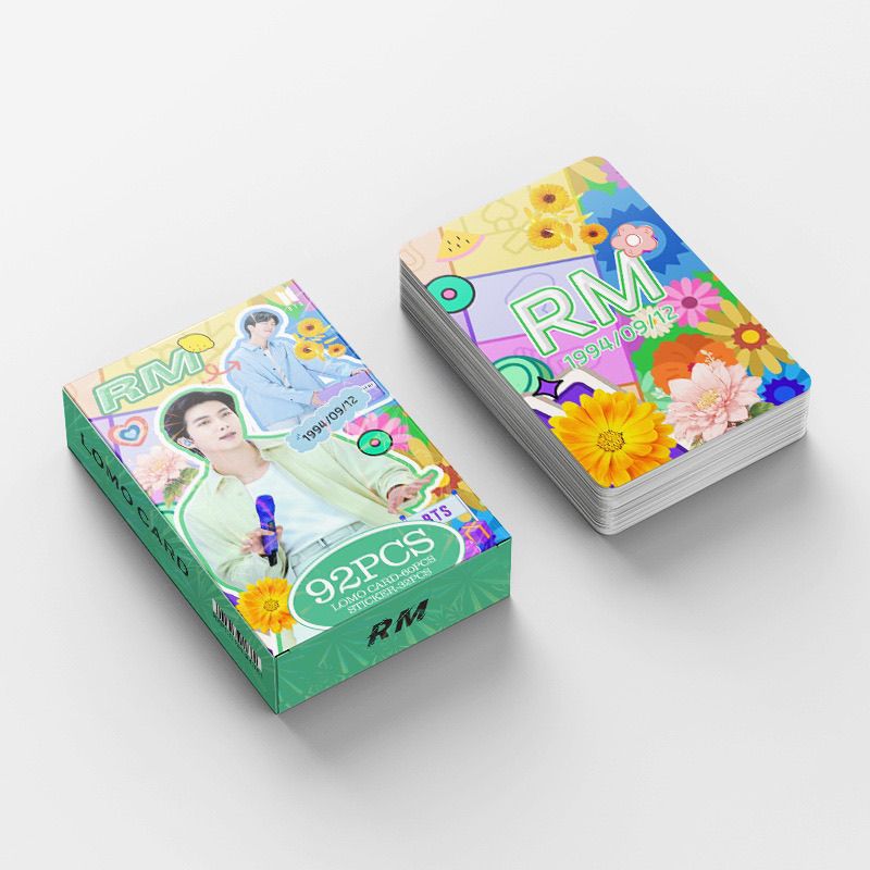 BTS RM PHOTOCARDS 92 PCS (60 PHOTOCARDS + 32 STICKERS)