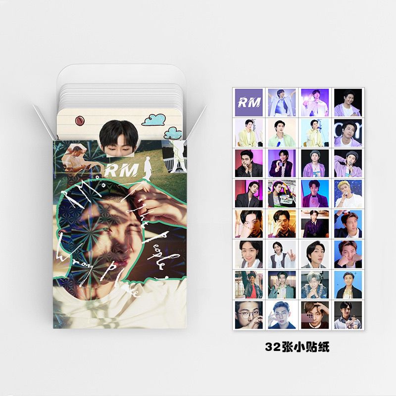 BTS RM PHOTOCARDS 92 PCS (60 PHOTOCARDS + 32 STICKERS)
