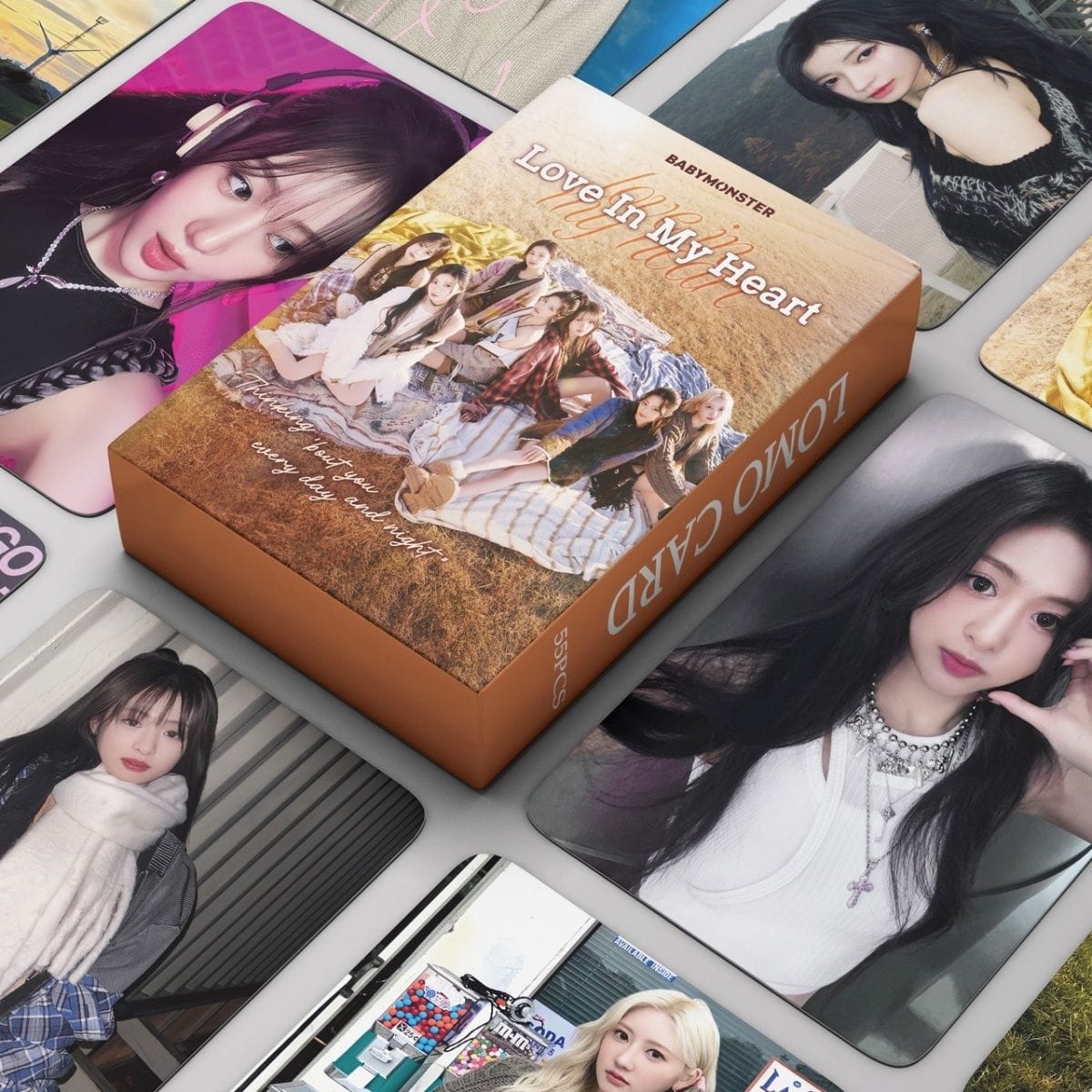 BABYMONSTER PHOTOCARDS LOVE IN MY HEART 55PCS