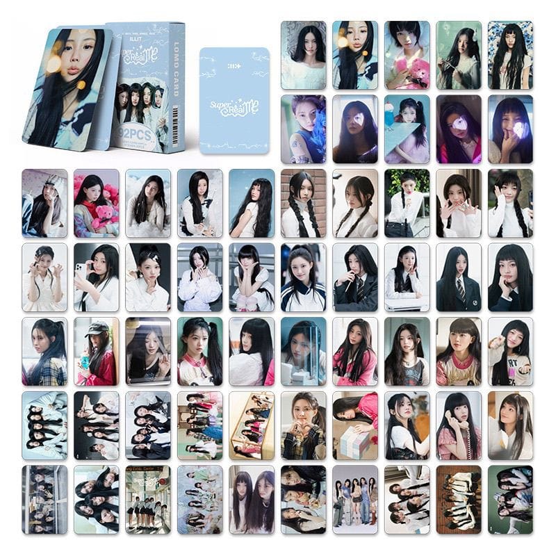 ILLIT SUPER REAL ME PHOTOCARDS 92 PCS(60 CARDS+ 32 STICKERS)