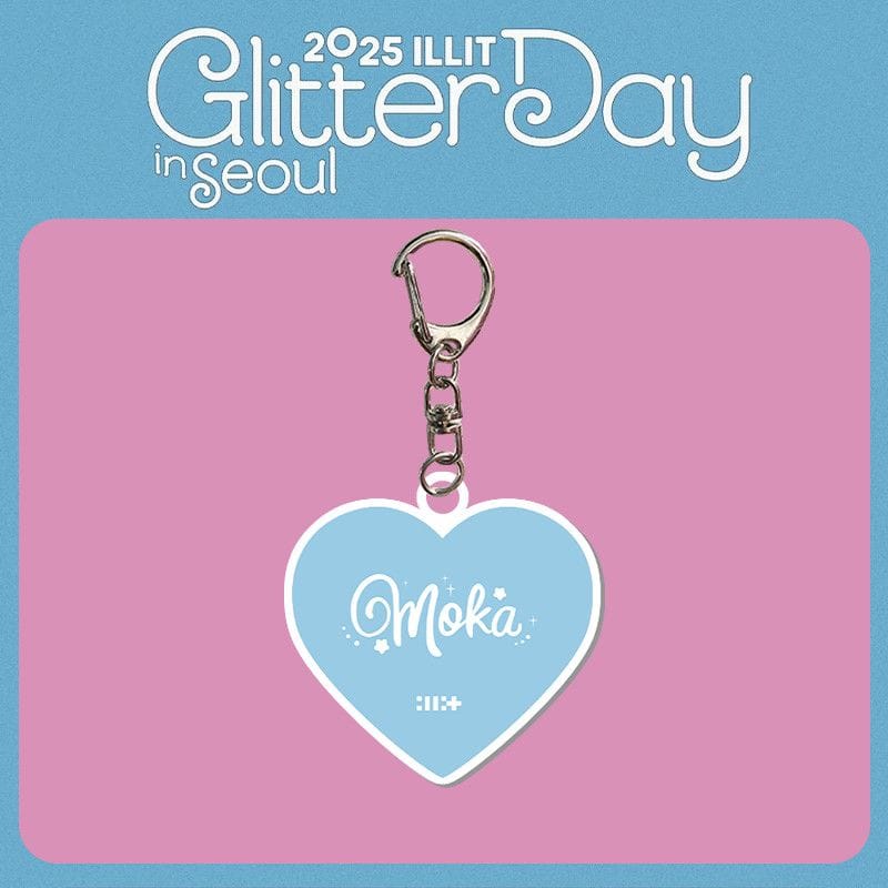 ILLIT GLITTERDAY KEYRINGS