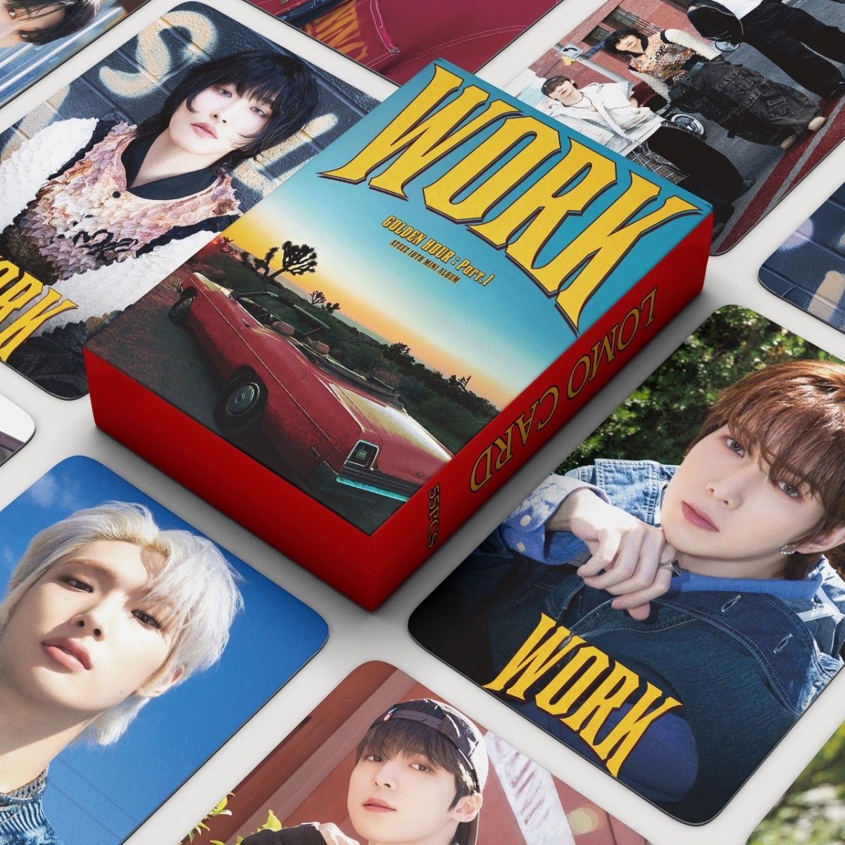 PHOTOCARDS ATEEZ GOLDEN HOUR WORK 55 PCS